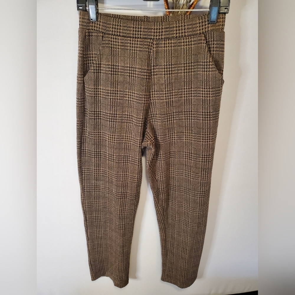 Houndstouth Leggings With Pockets
